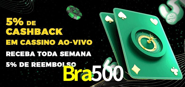 Promoções do cassino ao Vivo Bra500